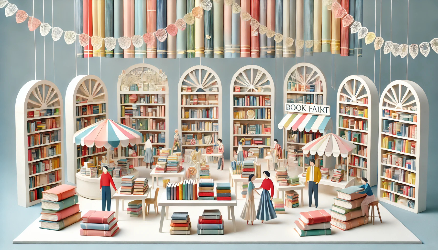Les Encrés Tarnais illustration bibliothèque couleurs pastel 2 Les Encrés Tarnais illustration bibliothèque couleurs pastel 2