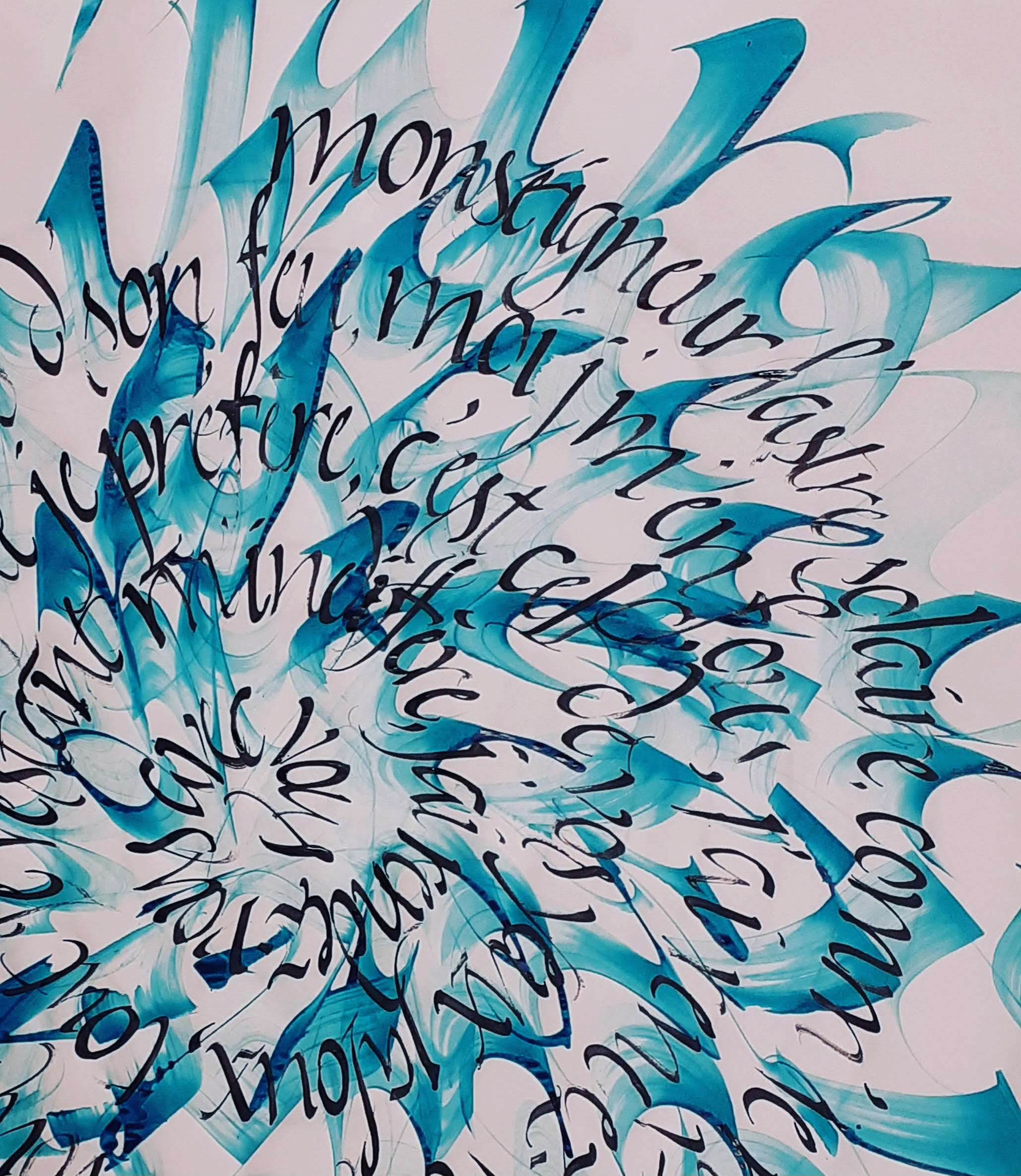 Œuvre calligraphique de Christian Brotons